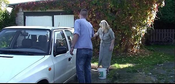  Blonde mother in law taboo sex outdoors